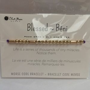 Blessed Morse Code Beaded Bracelet